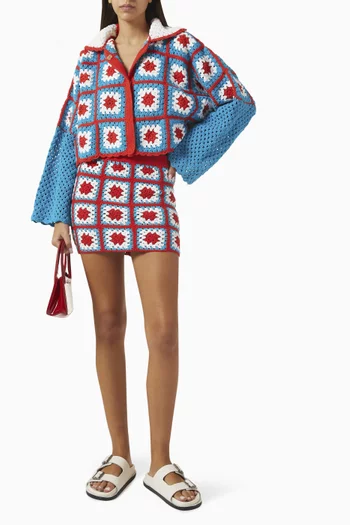 Anya Cropped Jacket in Crochet
