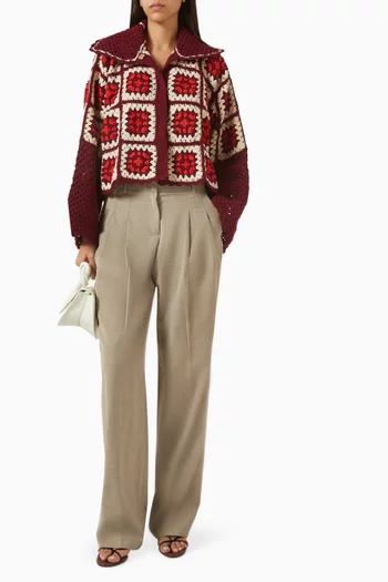 Anya Cropped Jacket in Crochet