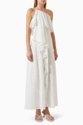 Isa One-shoulder Dress in Cotton