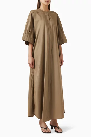 Enzo Maxi Dress in Cotton Poplin