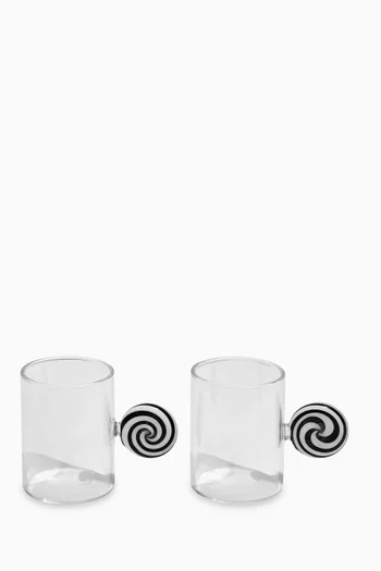 Swirl Espresso Cups, Set of 2