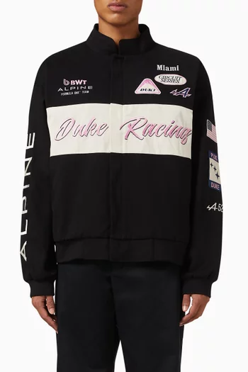 Alpine Formula One Team Racing Jacket in Cotton-twill