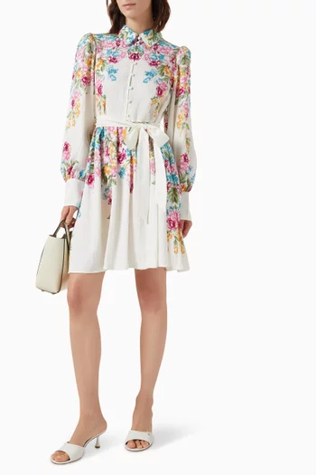 Yasrosie Belted Mini Dress in LENZING™ ECOVERO™ Blend