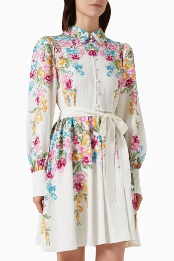 Yasrosie Belted Mini Dress in LENZING™ ECOVERO™ Blend