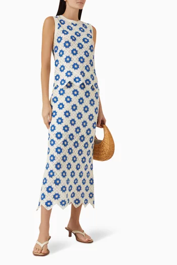 Yasbalis Crochet Skirt in Organic Cotton Blend