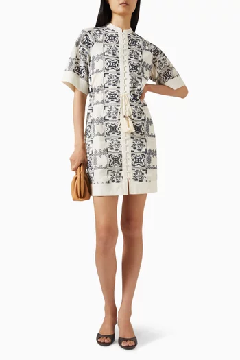 Yaspasti Mini Dress in Cotton