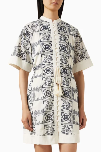 Yaspasti Mini Dress in Cotton