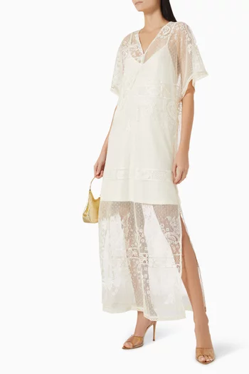 Yasninda Maxi Dress in Lace