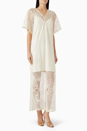 Yasninda Maxi Dress in Lace