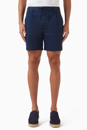 Garment Dye Drawstring Shorts in Cotton