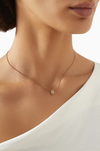 1980s Vintage Floral Pendant Necklace