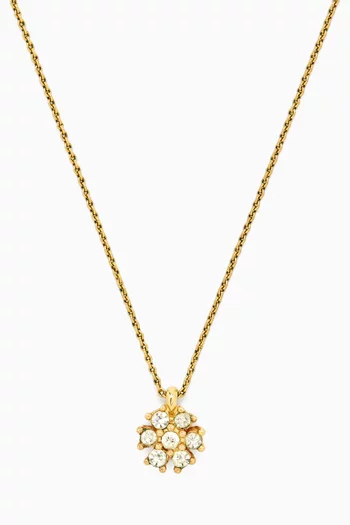 1980s Vintage Floral Pendant Necklace
