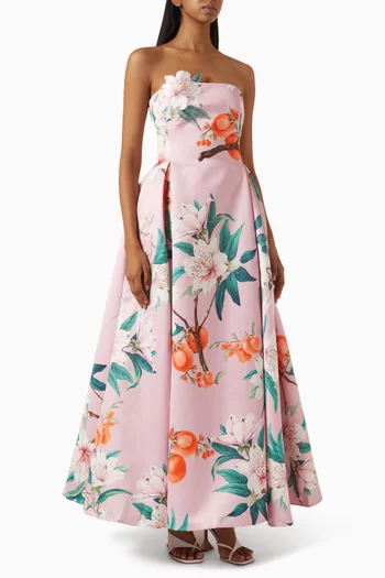Nora Bustier Maxi Dress