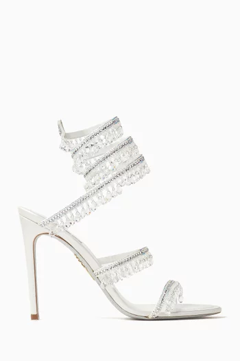 Chandelier 105 Sandals in Satin