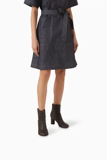 Atomic 75 Ankle Boots in Intrecciato Leather