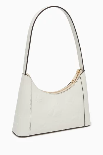 Diamante Shoulder Mini Bag in Leather