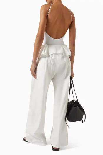 Open-back Bodysuit in Jersey