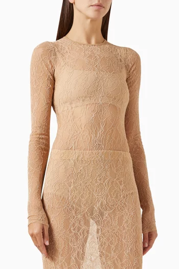 Sheer Bodysuit in Lace