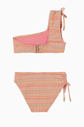 One-sleeve Two-piece Swimsuit