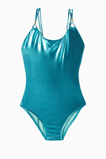 One-piece Swimsuit in Lurex