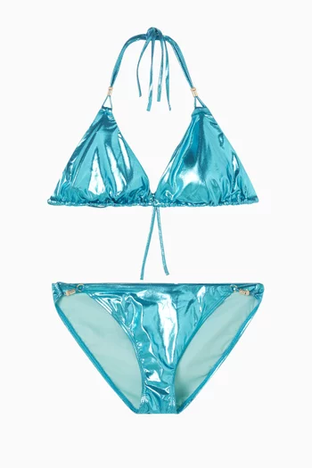 طقم بيكيني بحمالة حول الرقبة