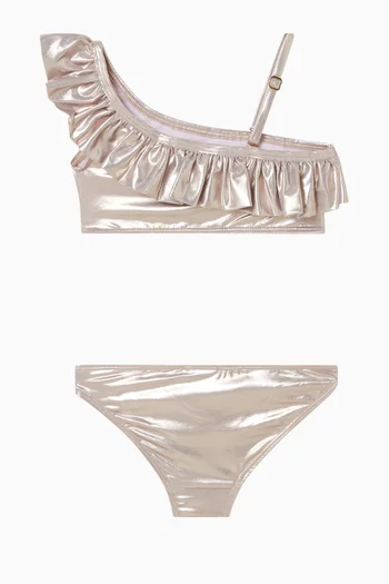 One-shoulder Bikini Set