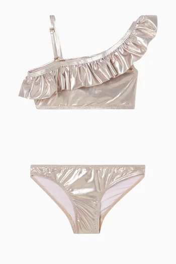 One-shoulder Bikini Set