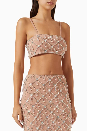 Calliope Crop Top in Mesh