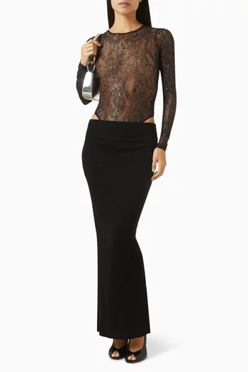 بودي سوت دانتيل شفاف