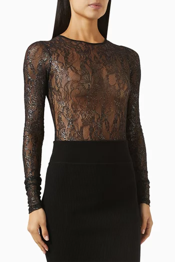 بودي سوت دانتيل شفاف