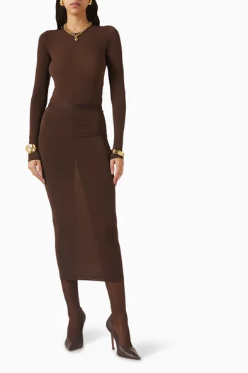 Sheer Tube Skirt in Nylon Blend