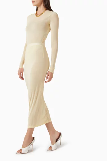 Sheer Tube Skirt in Nylon Blend