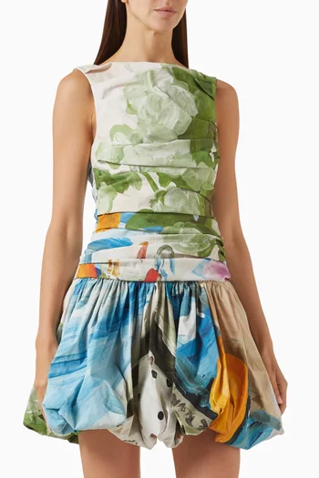 Nershall Bubble-hem Mini Dress