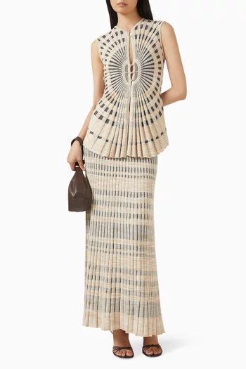 Rendell Top in Rib-knit Viscose Blend
