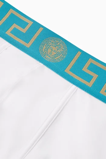 Greca Border Boxer Briefs in Organic Cotton