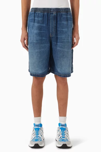 Medusa Biggie Shorts in Denim
