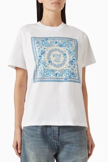Underwater Barocco T-shirt in Cotton Jersey