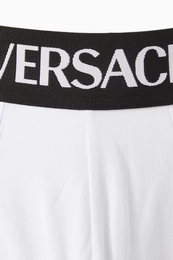 Logo Boxer Briefs in Stretch Cotton