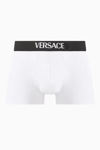 Logo Boxer Briefs in Stretch Cotton