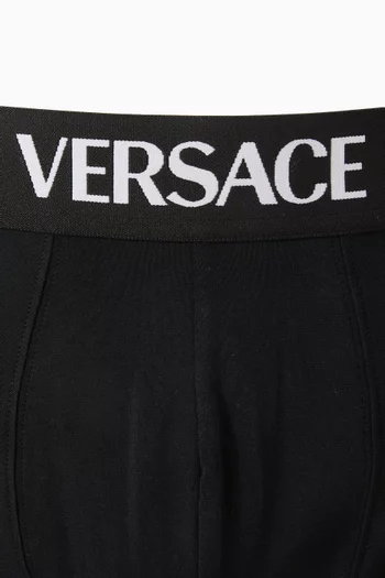 Logo Boxer Briefs in Stretch Cotton