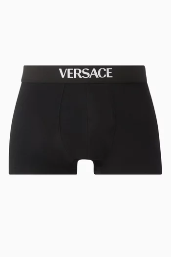 Logo Boxer Briefs in Stretch Cotton