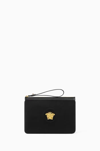La Medusa Zip Pouch in Canvas