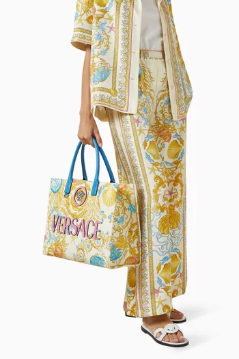 Large Underwater Barocco La Medusa Tote Bag in Canvas