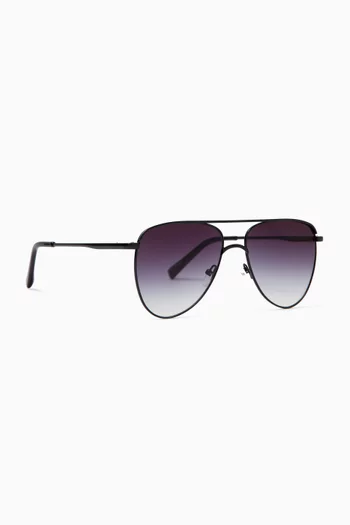 The Duke Sunglasses in Metal