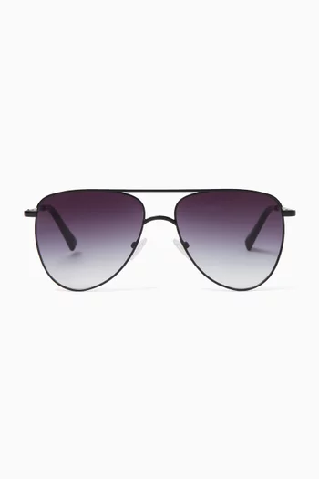 The Duke Sunglasses in Metal