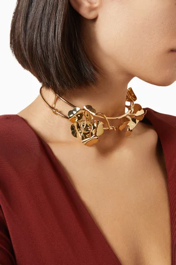Ward Handmade Choker in Gold-plated Brass