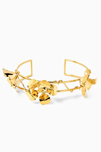 Ward Handmade Choker in Gold-plated Brass