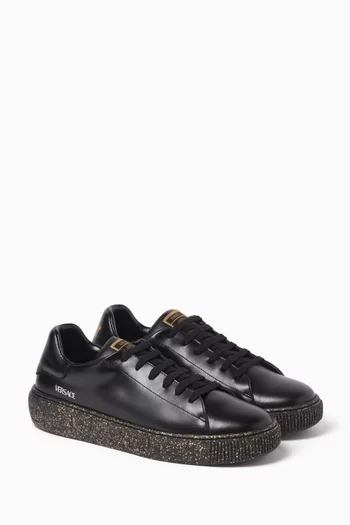 Lace Up Sneakers in Leather