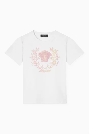 Medusa Crest T-Shirt in Cotton
