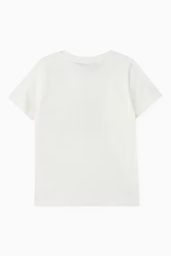 Crown Print T-shirt in Cotton